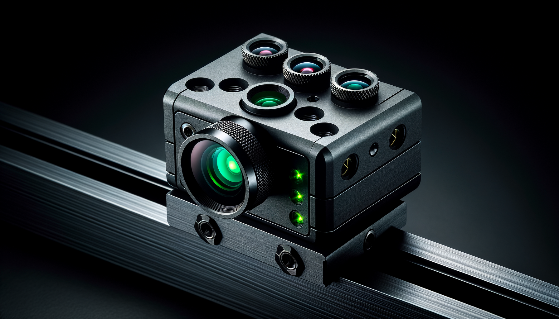 Intel RealSense depth camera with IR emitters and RGB sensor